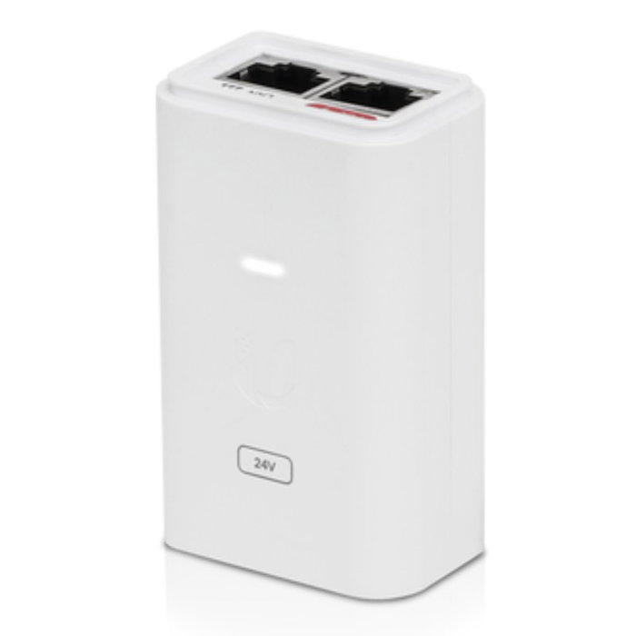 Ubiquiti POE-24-7W-G-WH Adaptador e Inyector PoE Gigabit Ethernet 24 V Blanco